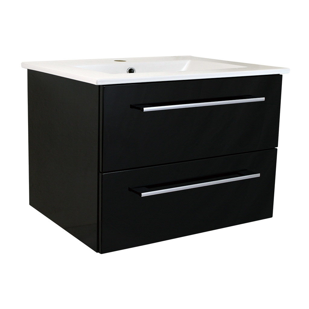 Koupelnová skříňka s keramickým umyvadlem Trento B 75