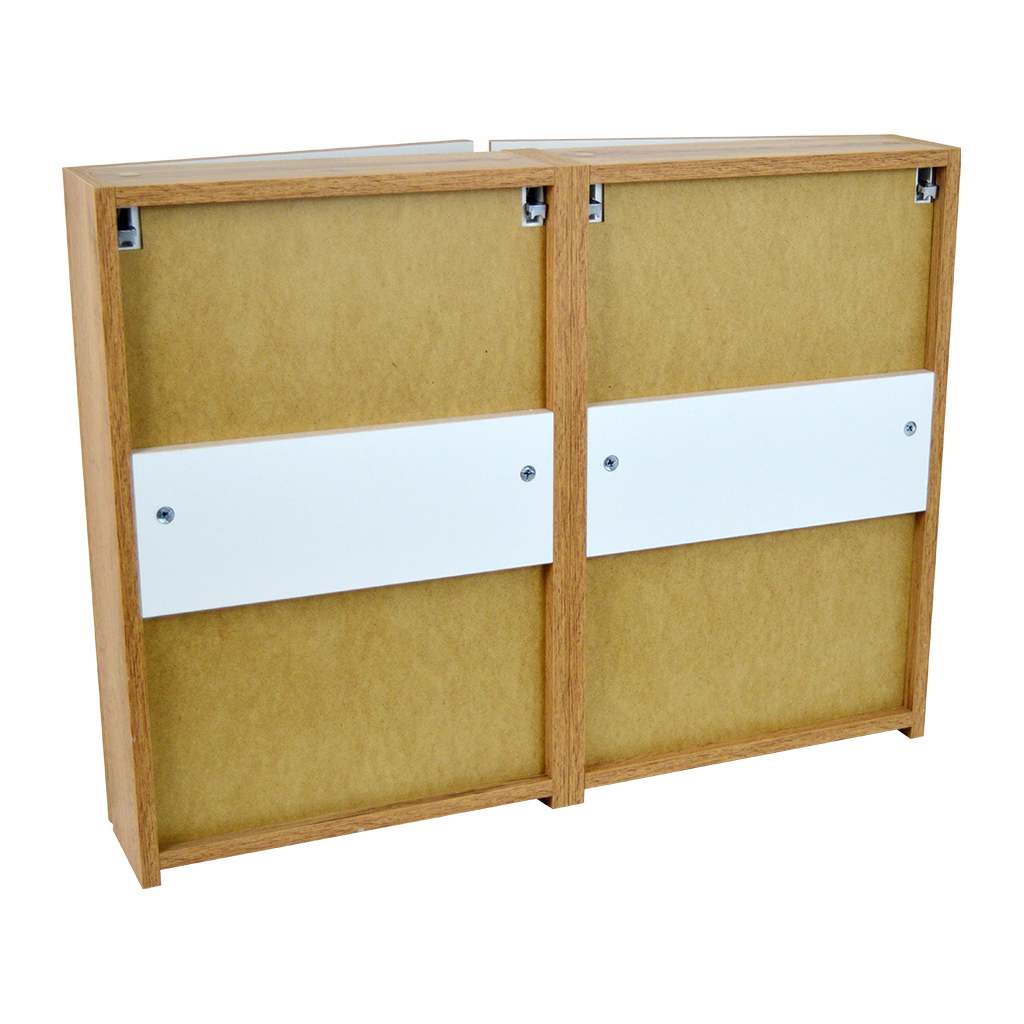 Zrcadlová skříňka Ideos OW 80 ZS LED-B s osvětlením Anna LED 50 B, černá