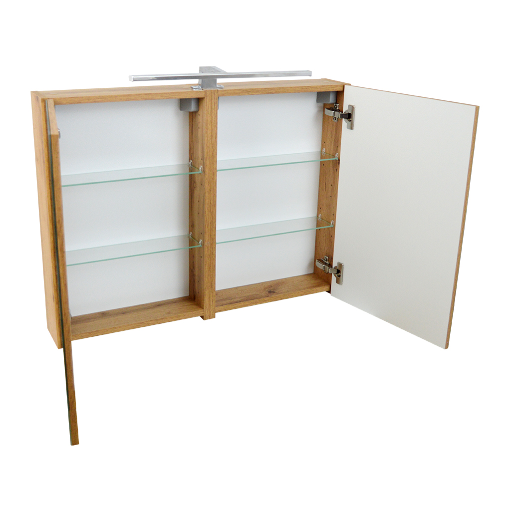 Zrcadlová skříňka Ideos OW 80 ZS LED-CR s osvětlením Anna LED 50 CR, chrom