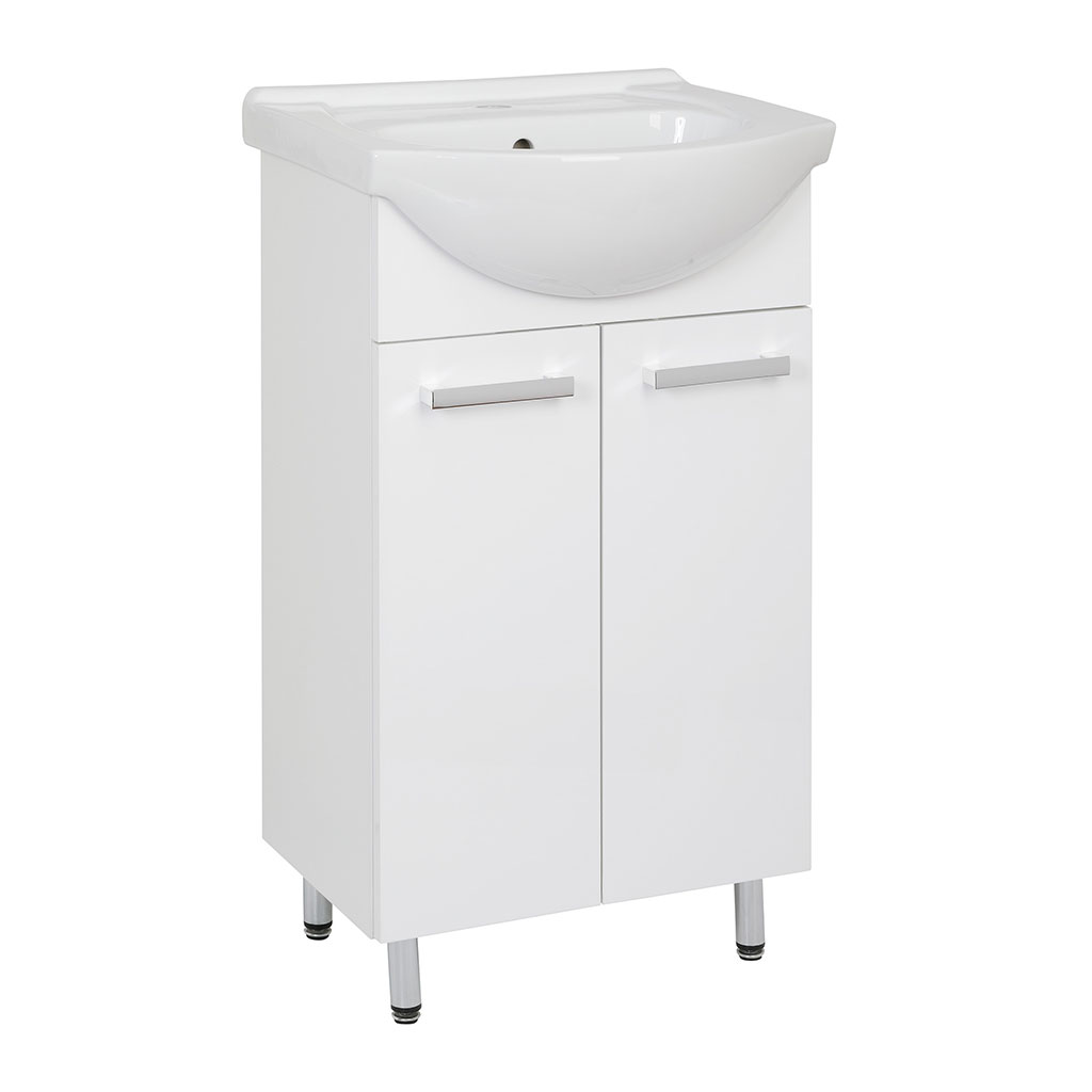 Koupelnová skříňka s keramickým umyvadlem Leonidas 50